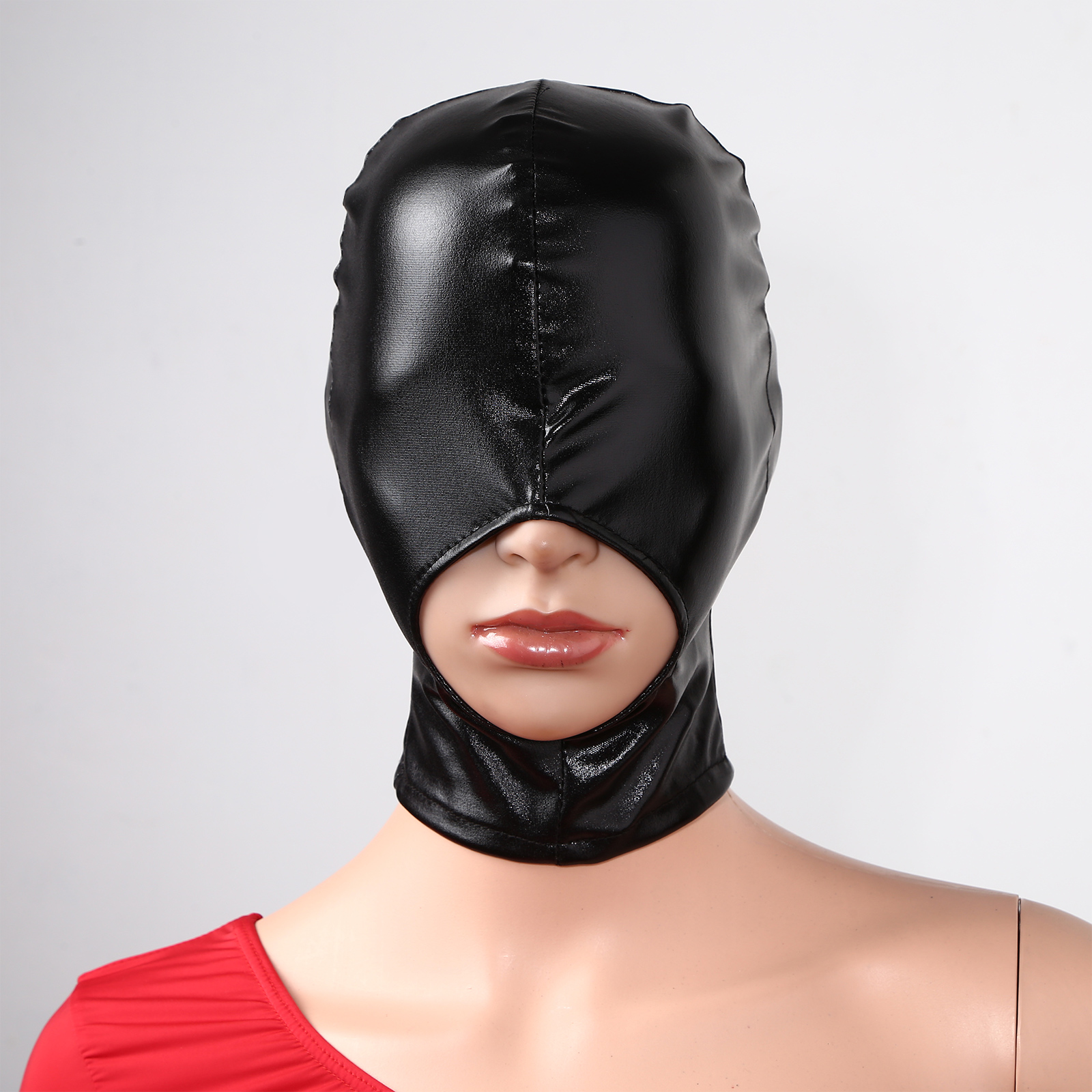 Adult Men Women Black Leather  - Black Face Mask Pack avis et prix