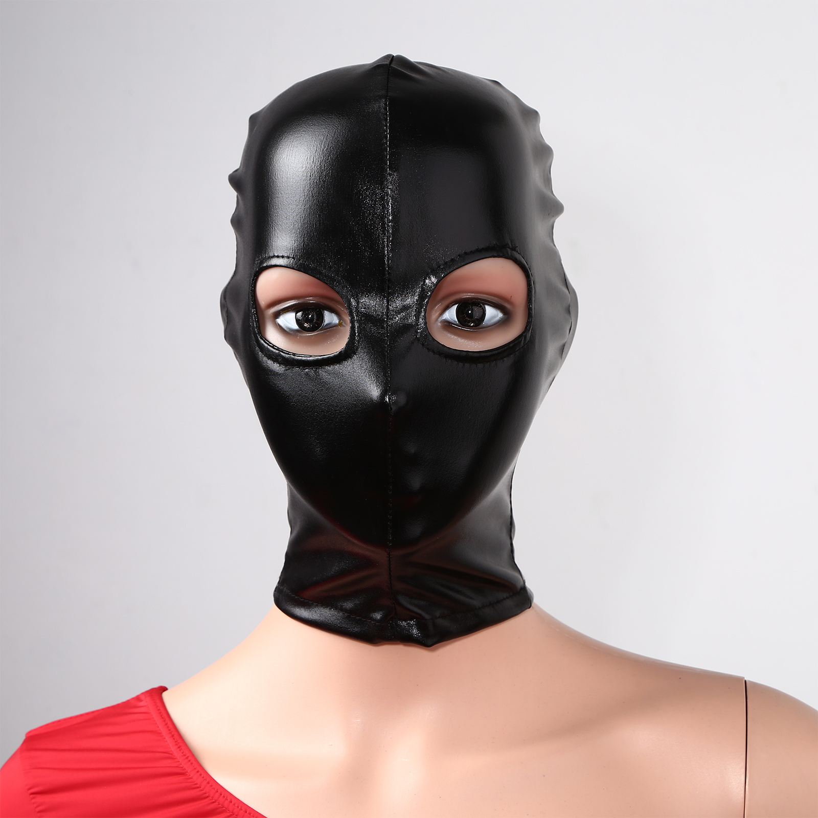 Adult Men Women Black Leather  - Black Face Mask Pack avis et prix