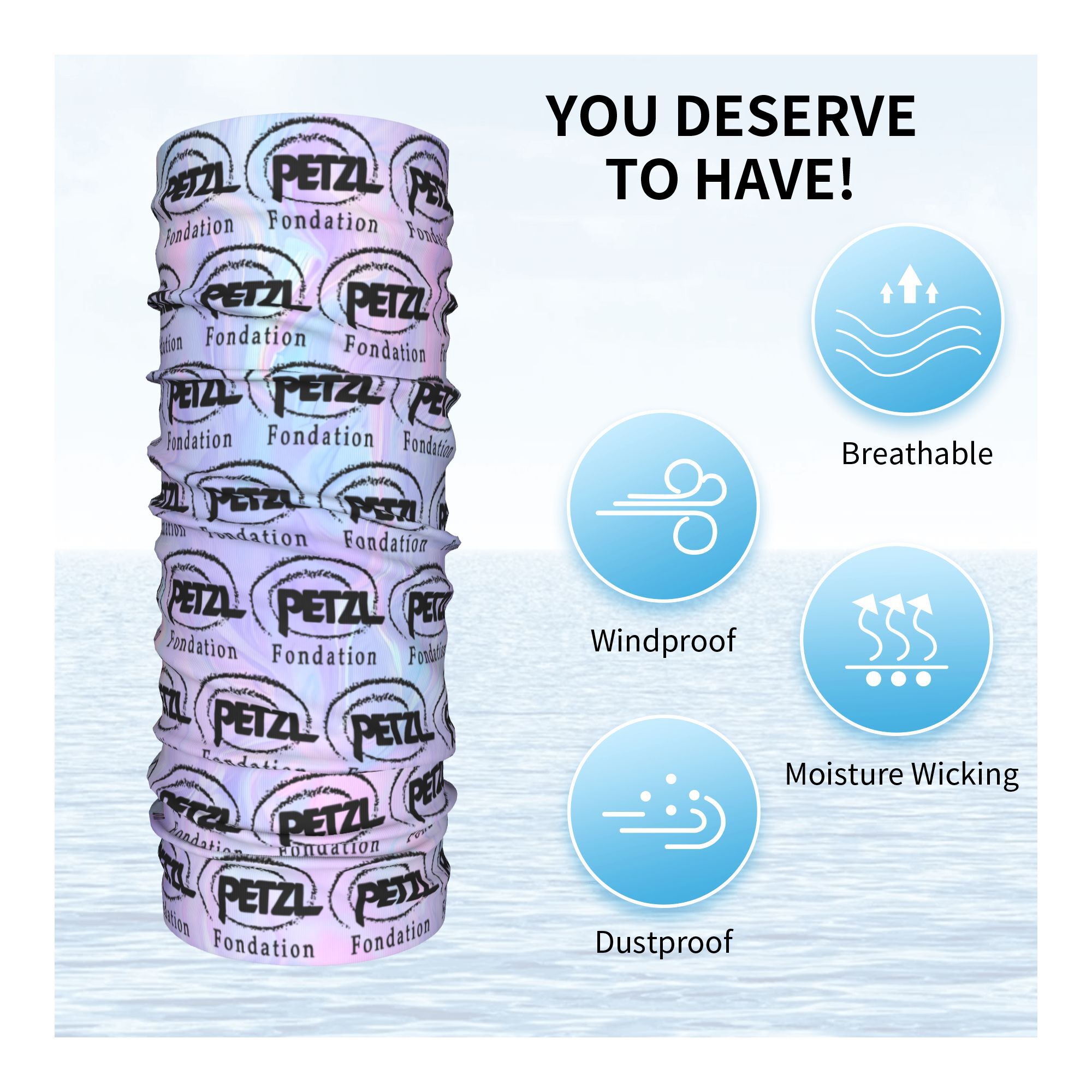 Custom Colorful P-Petzls Banda - Neck Gaiter Face Cover avis et prix