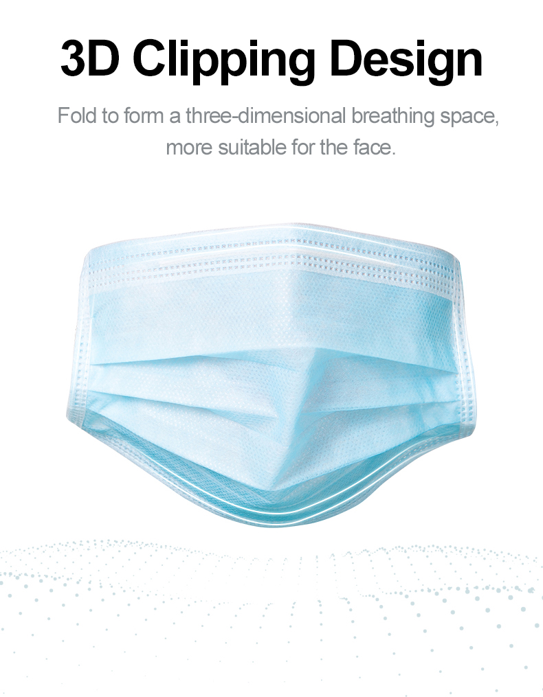 Mouth Masks 3-layer Anti-Dust  - Disposable Surgical Mask avis et prix