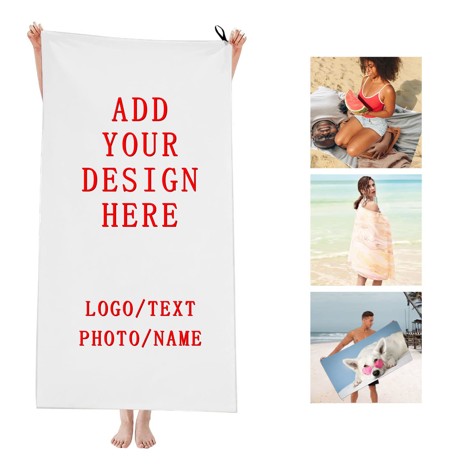 Custom Beach Towels with Your  - Cloth Face Mask Washable avis et prix