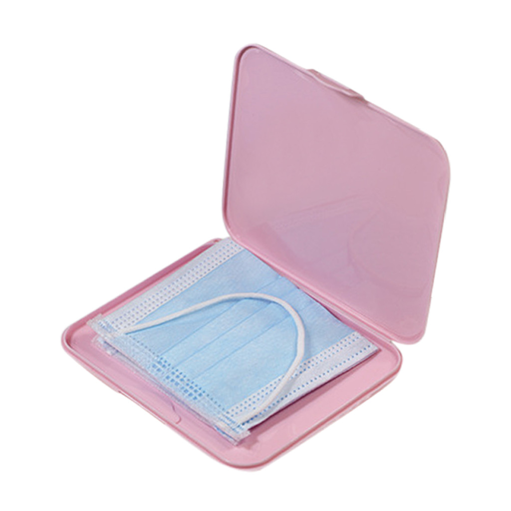 Pink Mask Cover Green Box Mask - Face Mask Storage Box avis et prix