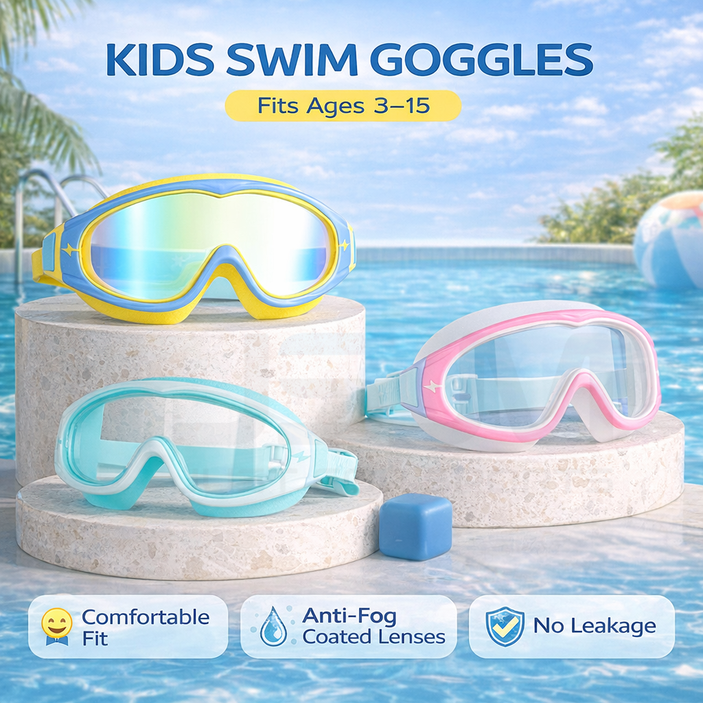 JSJM Kids Swimming Goggles Big - Anti Pollution Mask avis et prix