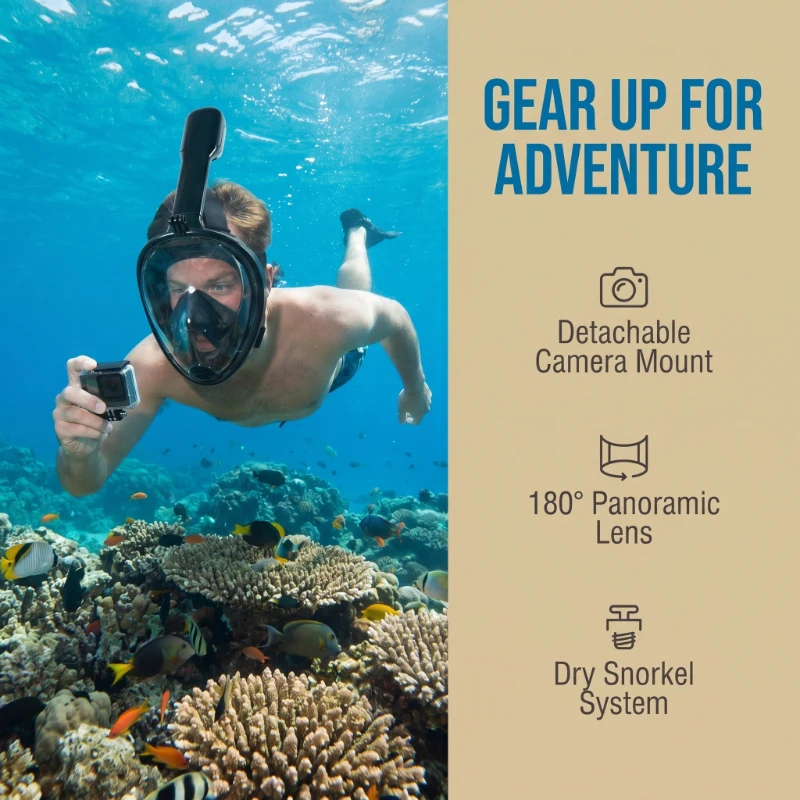 Underwater Scuba Anti Fog Full - Anti Pollution Mask avis et prix