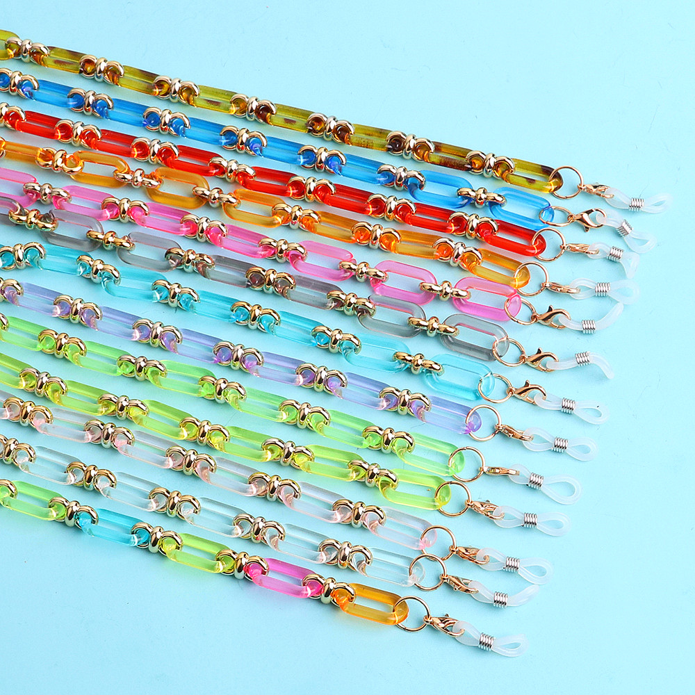 Colorful Transparent Link Acry - Mask Chain Holder avis et prix