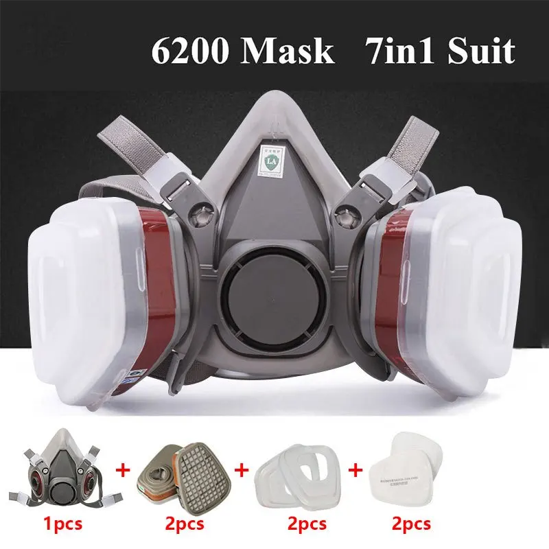 7in1 Gas Proof Half Face Mask  - Respirator Half Face avis et prix
