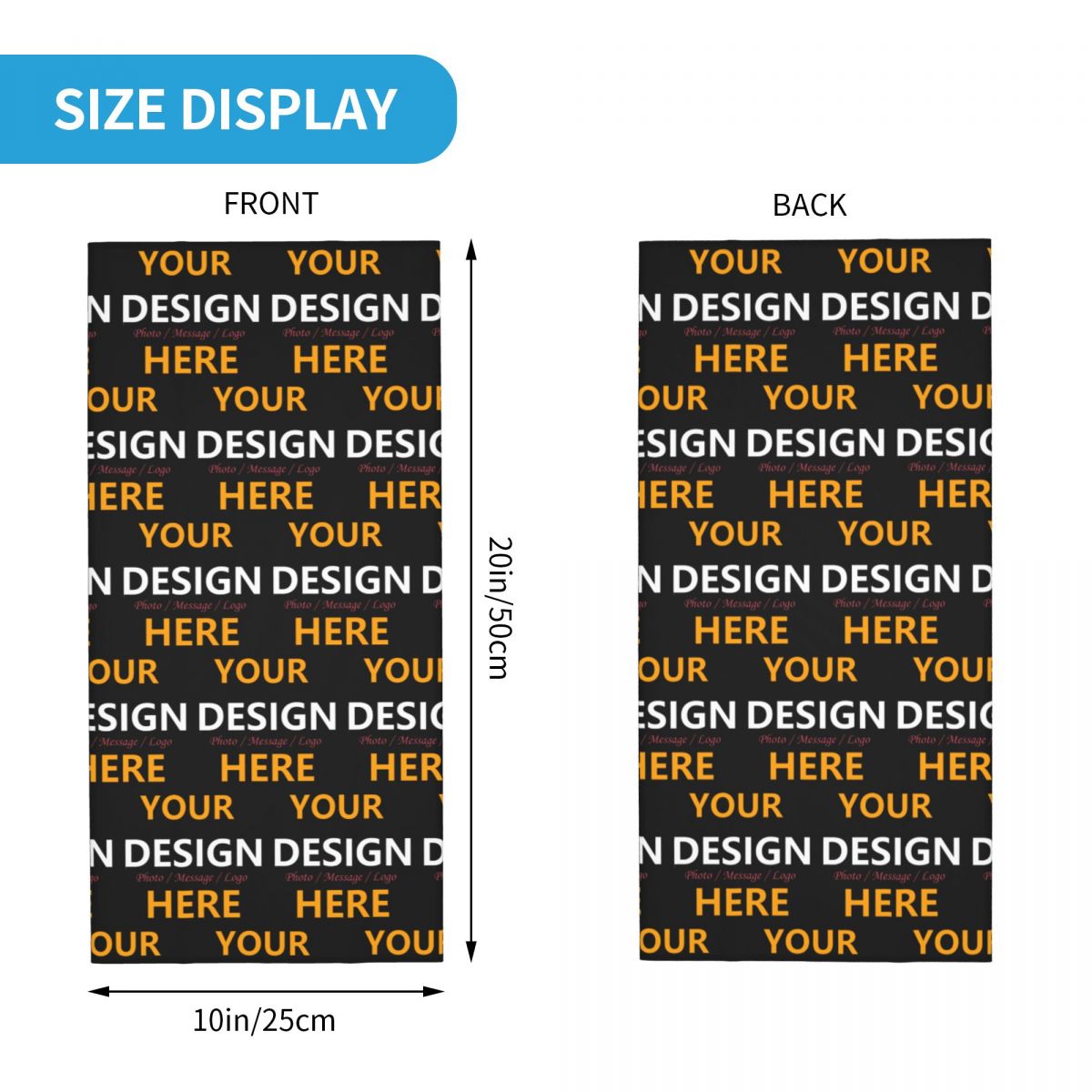 Custom Your Design Here Bandan - Neck Gaiter Face Cover avis et prix
