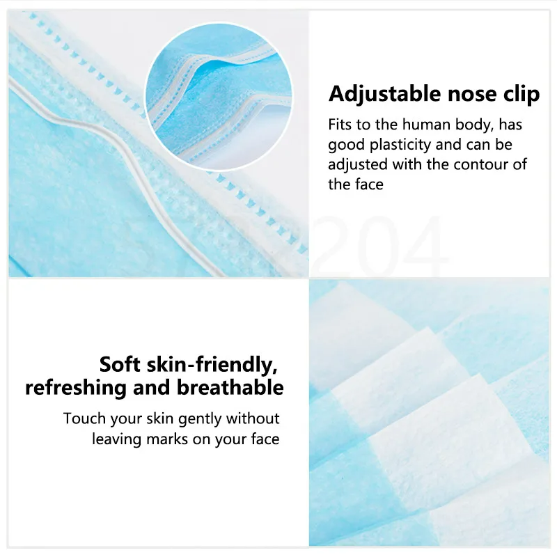 100/200pcs Nipah Virus Persona - Disposable Surgical Mask avis et prix