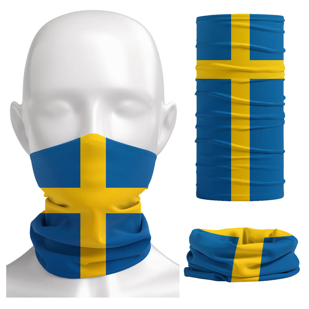 Sweden Flag Printed Bandana He - Neck Gaiter Face Cover avis et prix