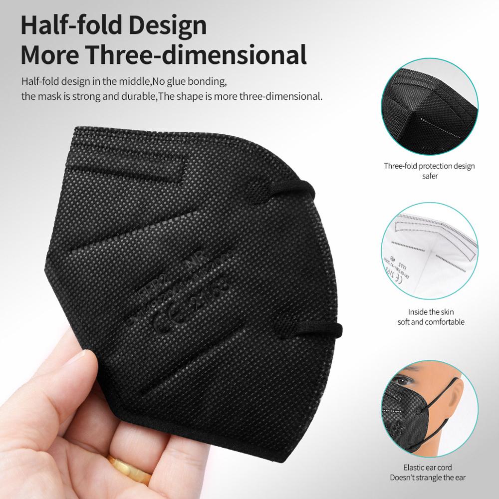 10-100Pcs FFP2 Masks KN95 Masc - Kn95 Respirator Mask avis et prix