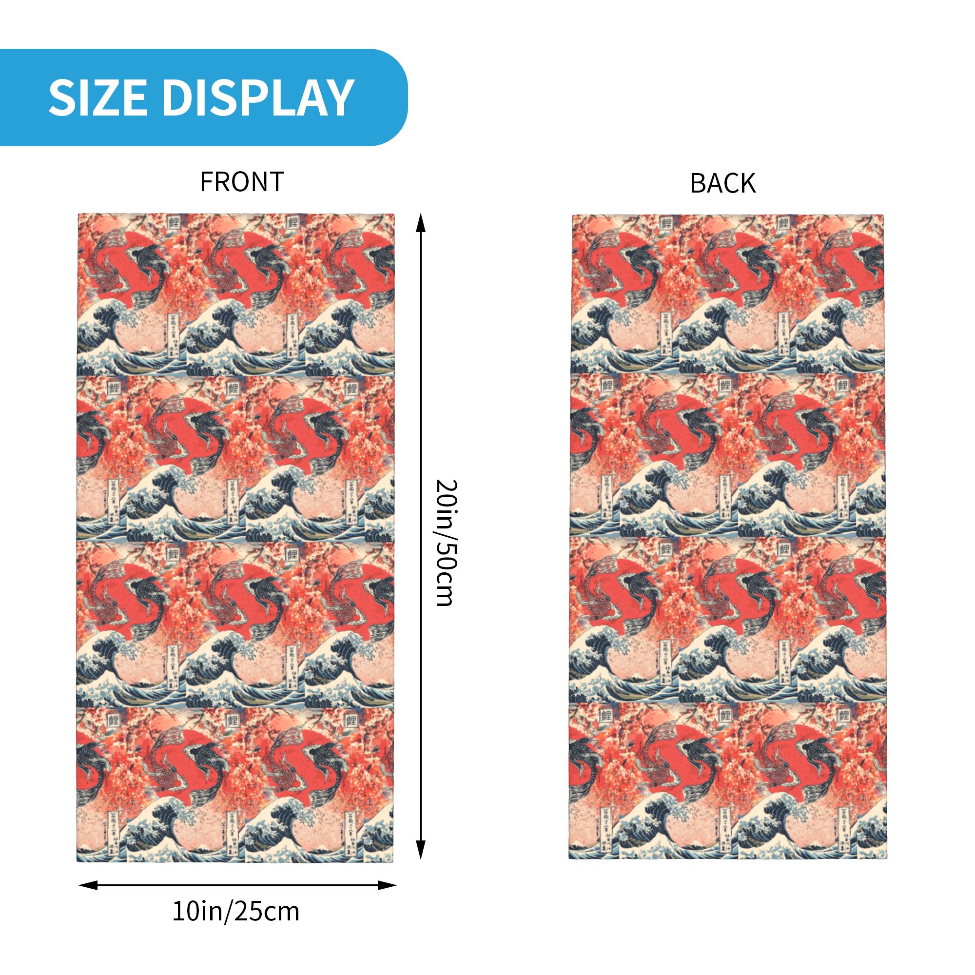 Koi Fish and Great Wave off Ka - Sports Mask Breathable avis et prix