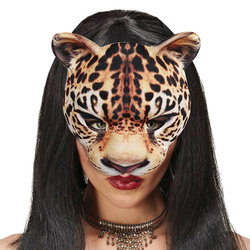 Leopard Mask Party Mask Dress  - Respirator Half Face avis et prix