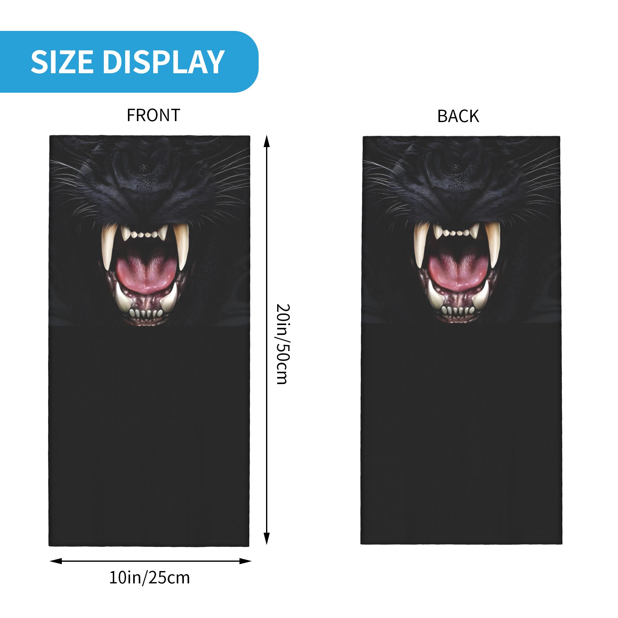 Custom Black Panther Animal He - Neck Gaiter Face Cover avis et prix