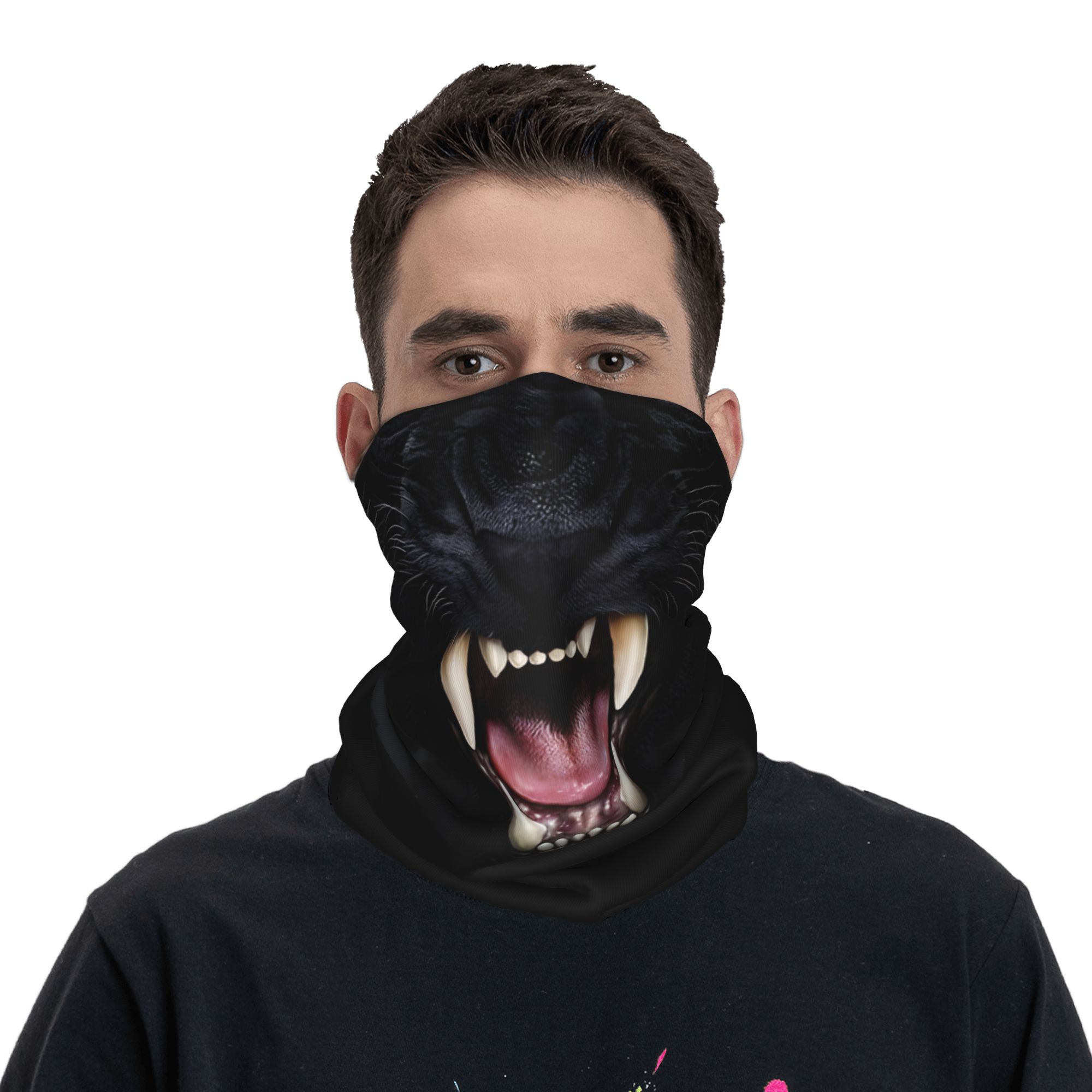Custom Black Panther Animal He - Neck Gaiter Face Cover avis et prix