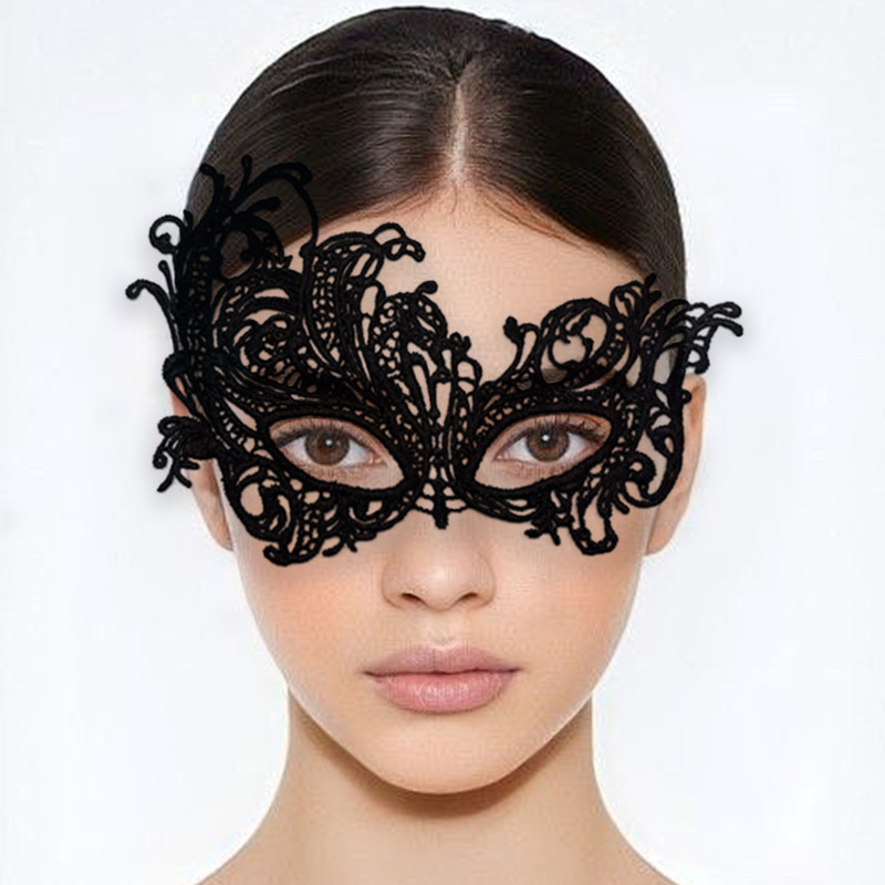 Sexy Women Lace Hollow Masquer - Respirator Half Face avis et prix