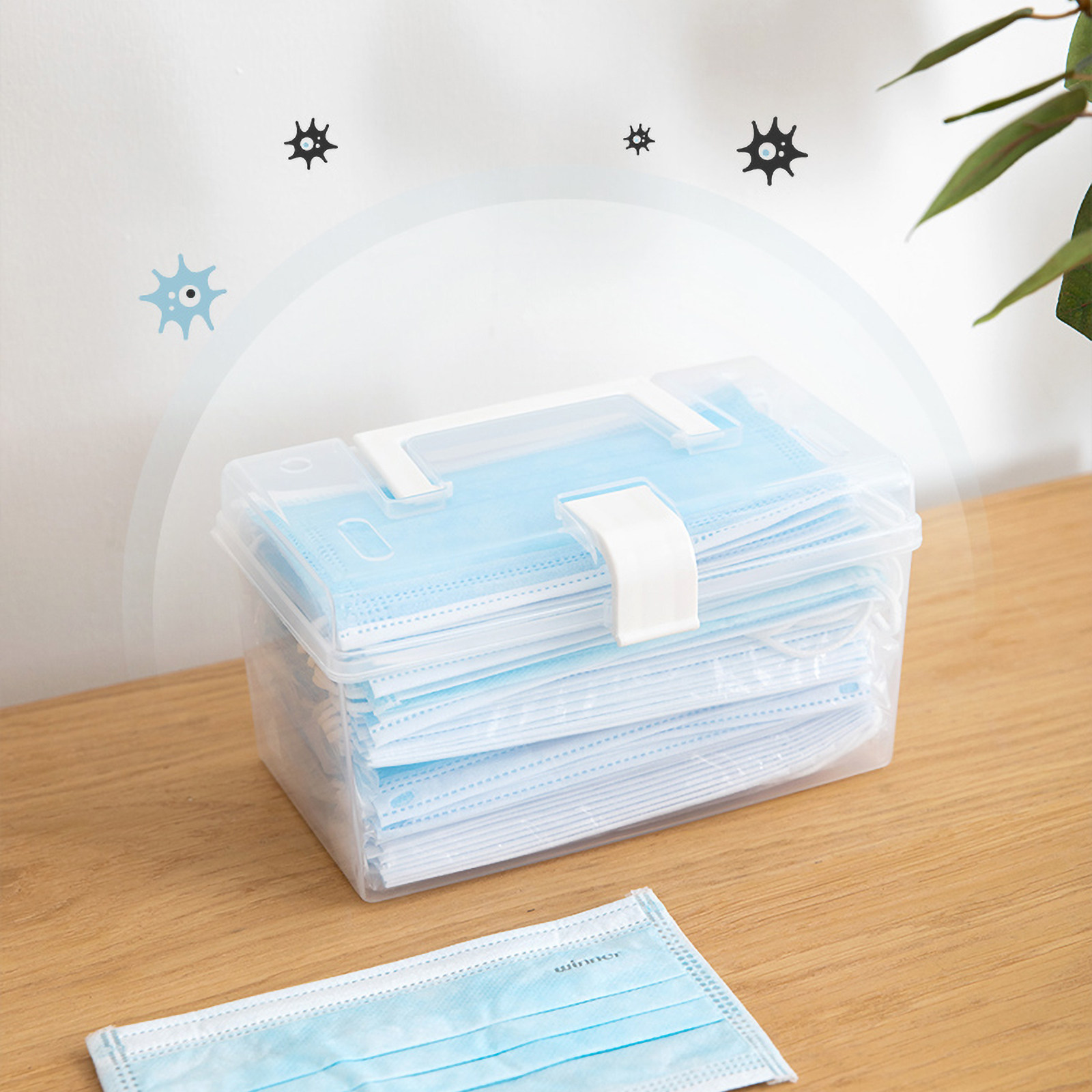 1Pcs Dustproof Mask Storage Bo - Face Mask Storage Box avis et prix
