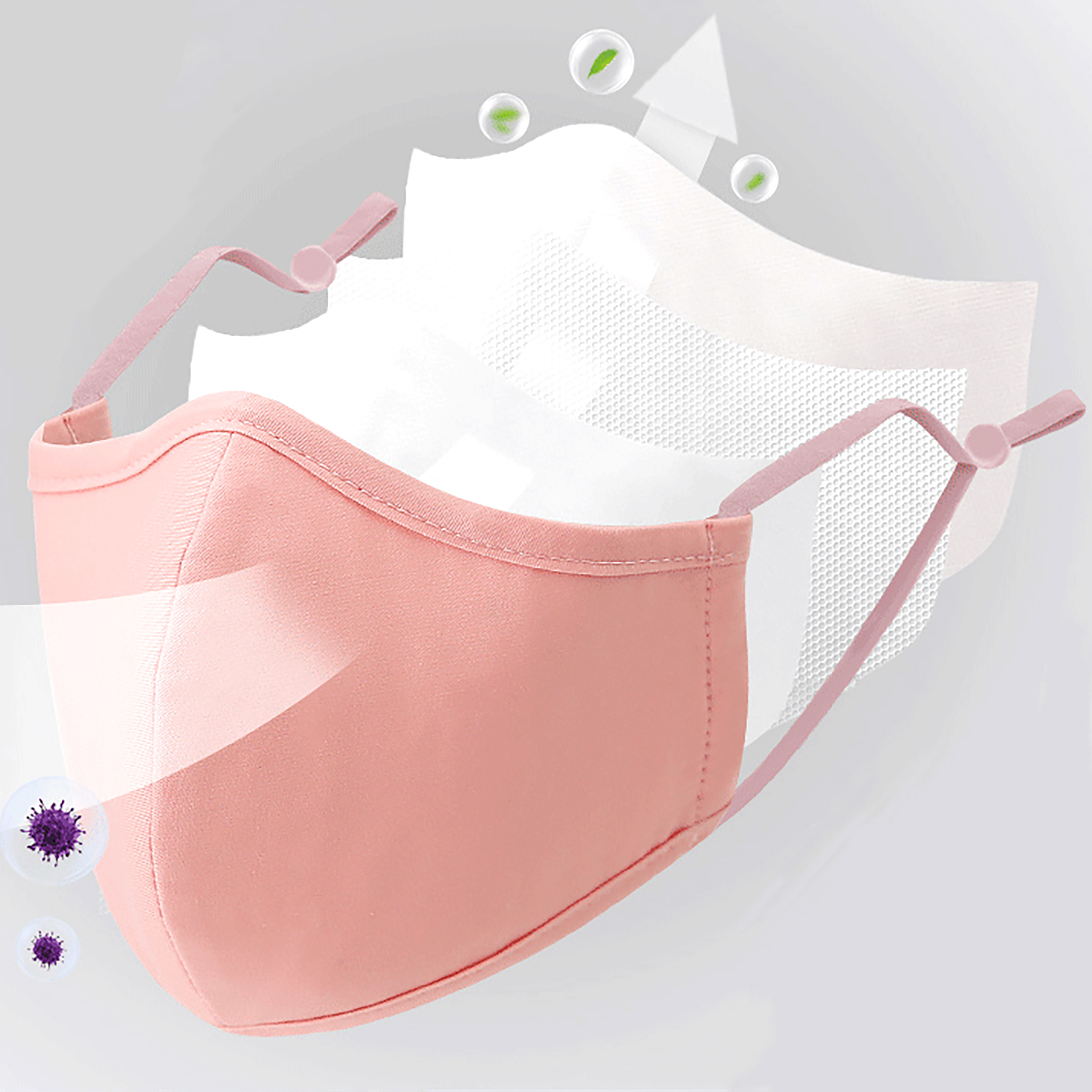4 Styles New Upgrade Cotton Fa - Cloth Face Mask Washable avis et prix