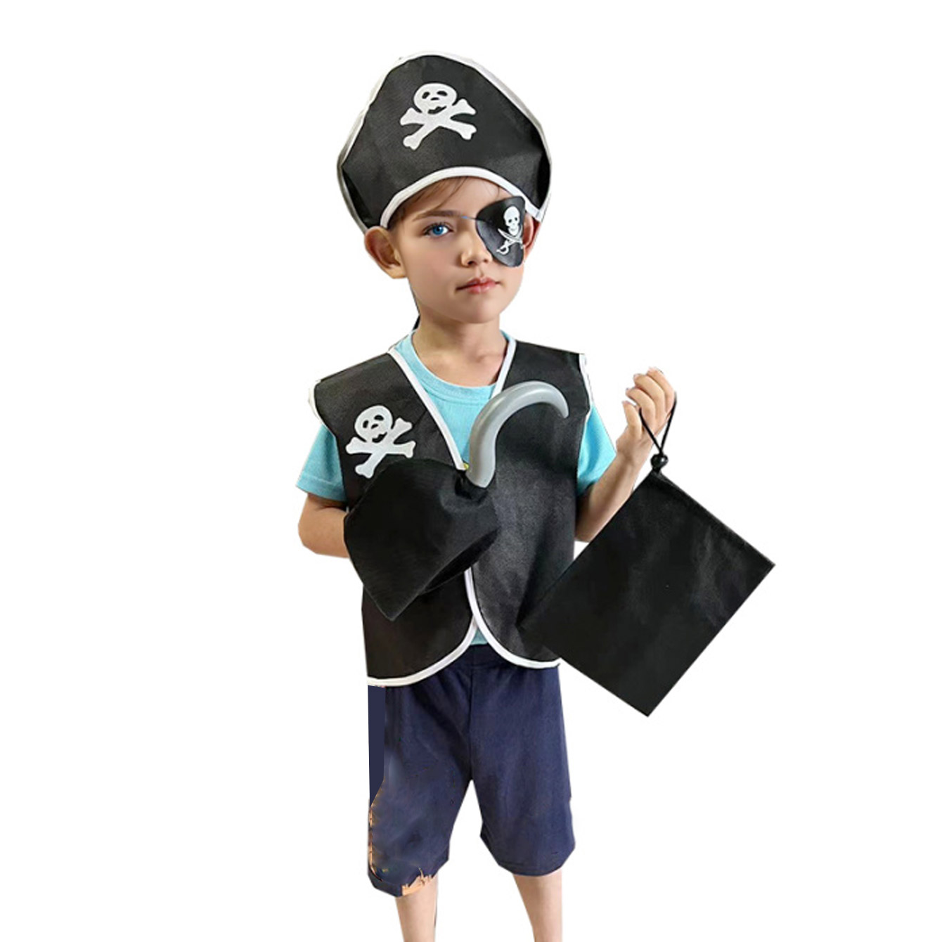 Carnival Boys Pirate Costume C - Black Face Mask Pack avis et prix