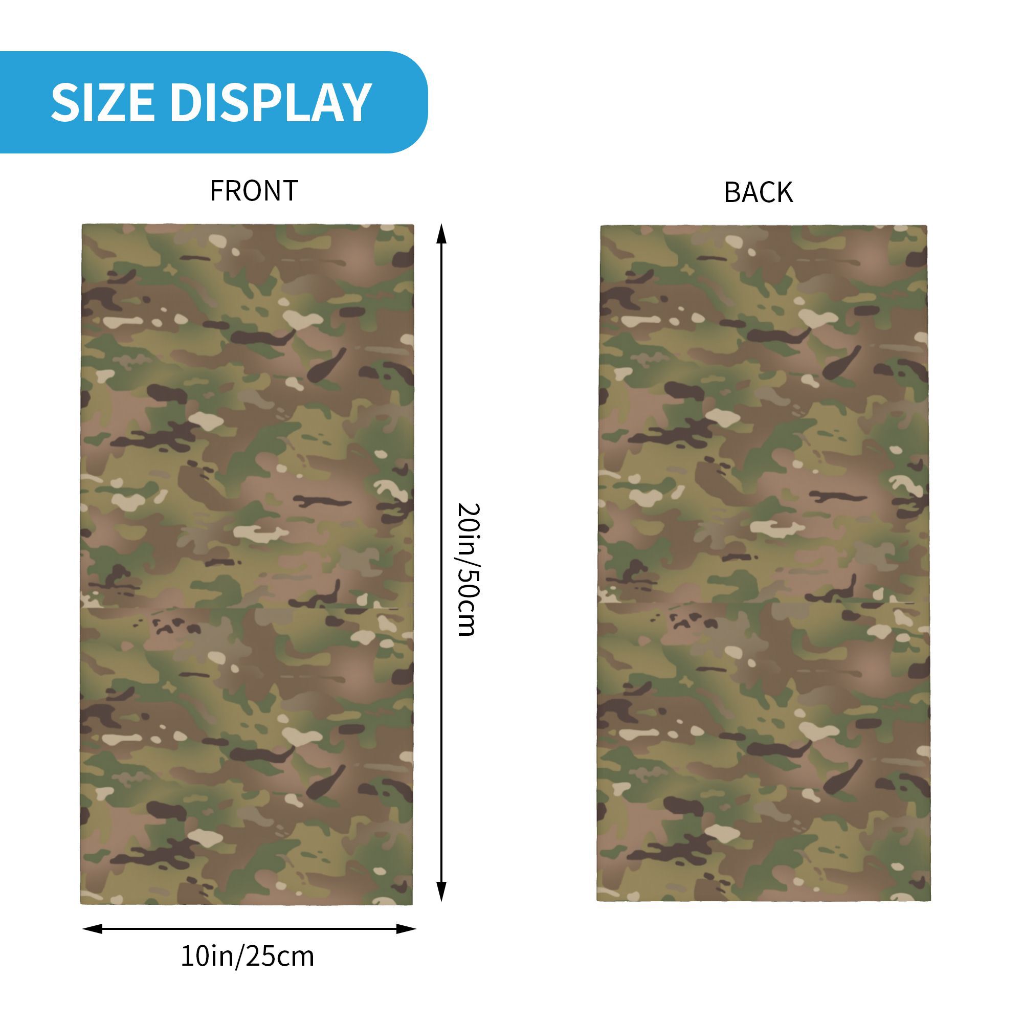 Custom Military Camouflage Pat - Neck Gaiter Face Cover avis et prix