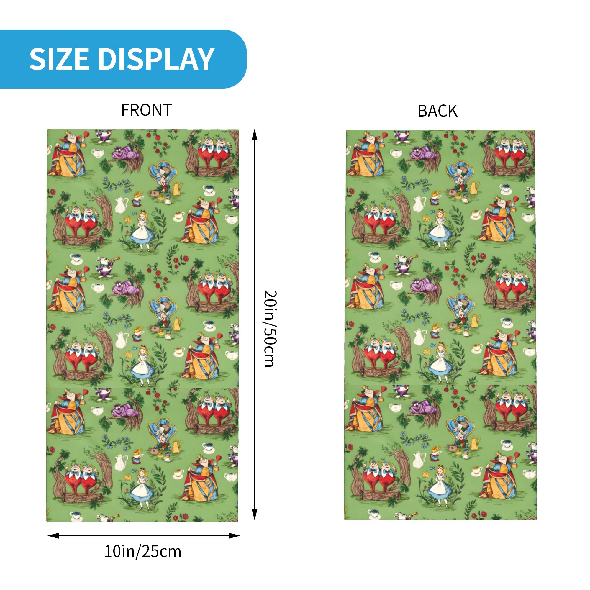 Custom A-Alice in W-Wonderland - Neck Gaiter Face Cover avis et prix