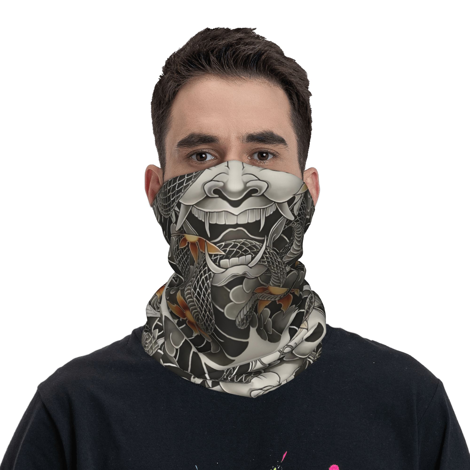 Custom Samurai Oni Demon Banda - Neck Gaiter Face Cover avis et prix