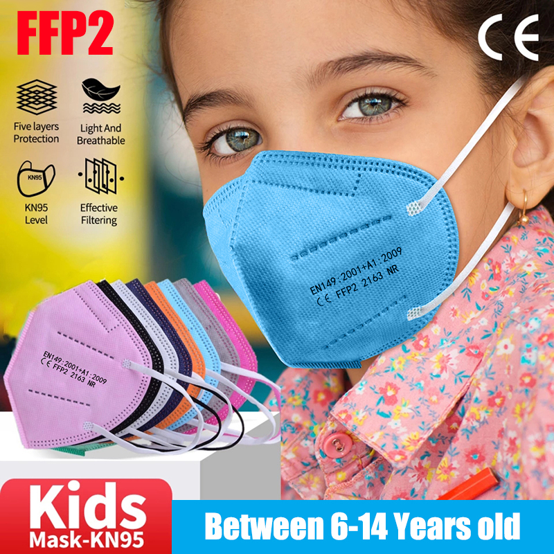10-100pcs Kids KN95 Mask Child - Disposable Surgical Mask avis et prix