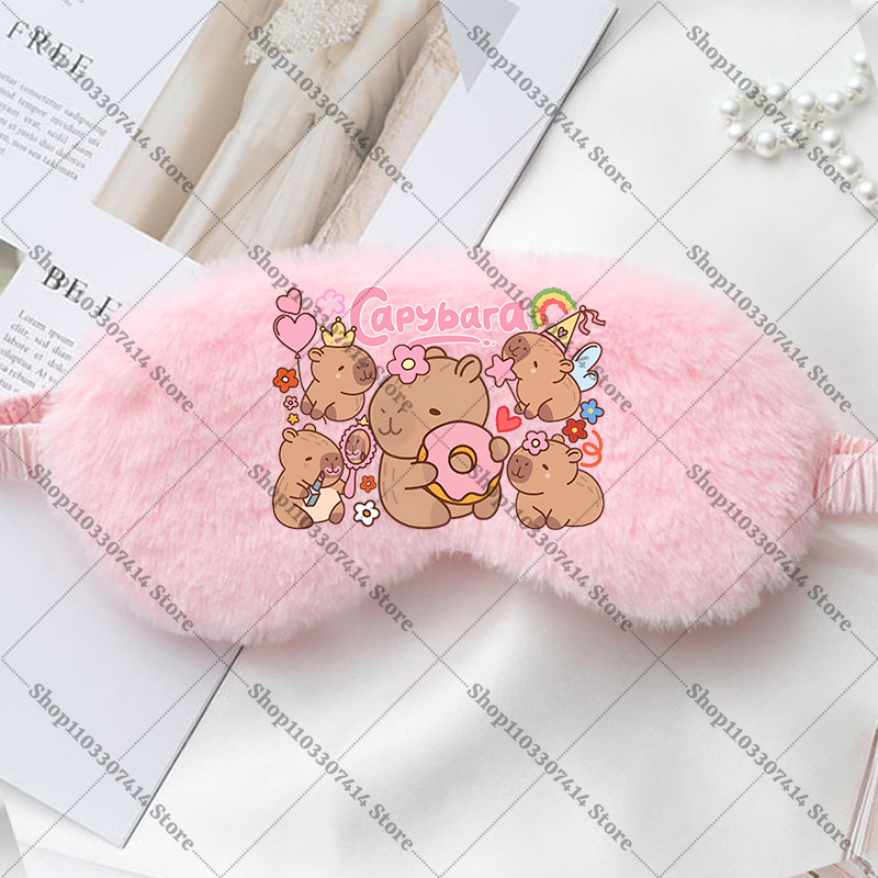 Capybara Girl Cartoon Sleep Ey - Kids Face Mask avis et prix