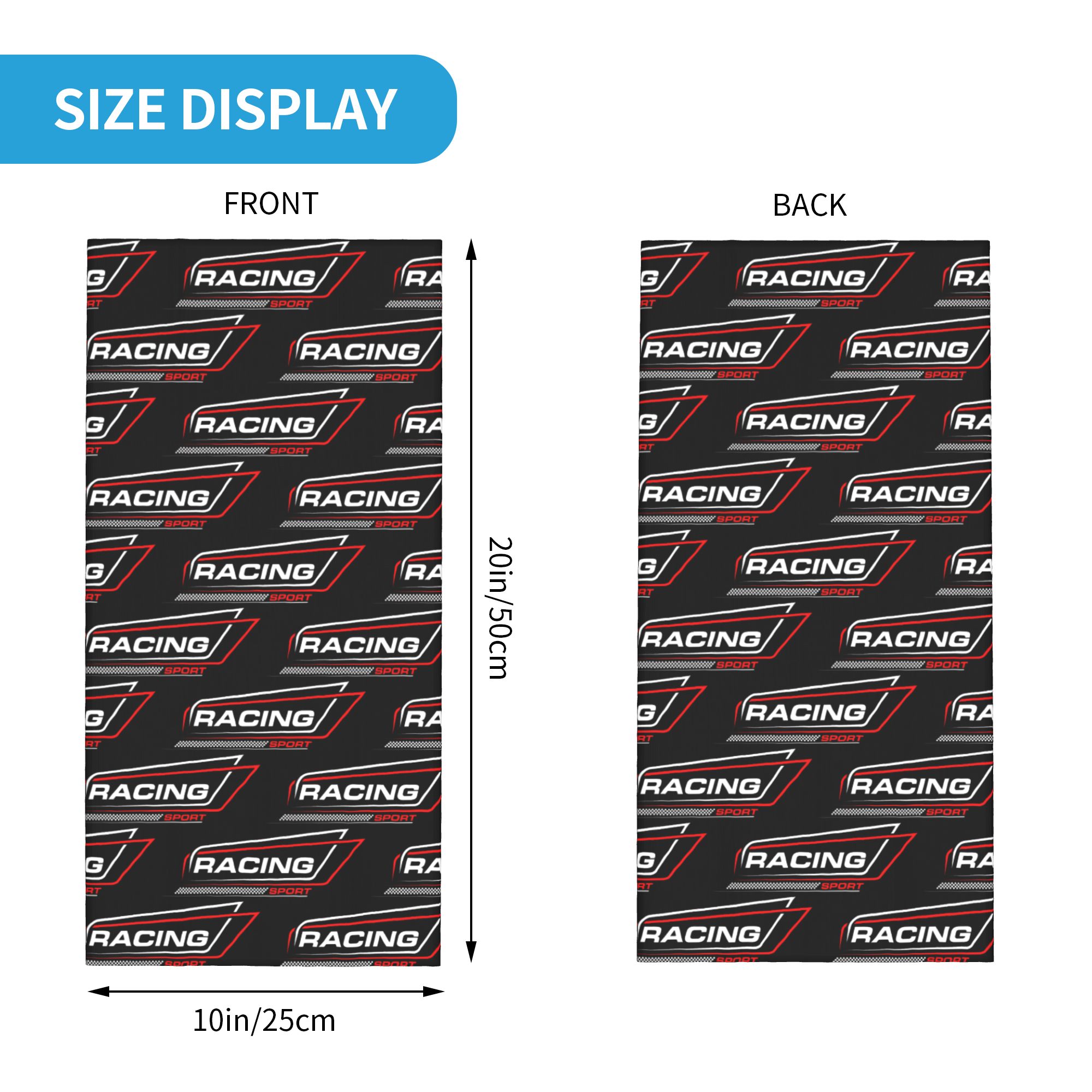 Custom Racing Speed Race Banda - Neck Gaiter Face Cover avis et prix