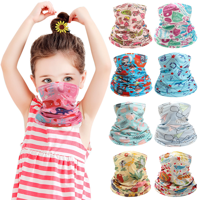 Kids Neck Cover Cute Ice Silk  - Kids Face Mask avis et prix