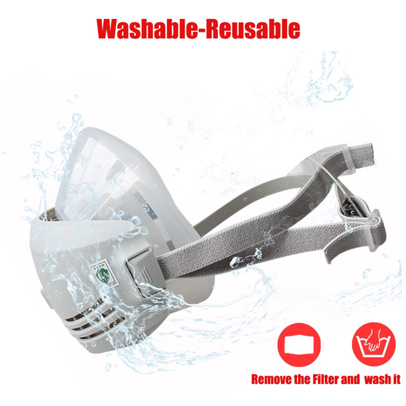 Silicone Dust-proof Gas Mask R - Dust Mask Construction avis et prix
