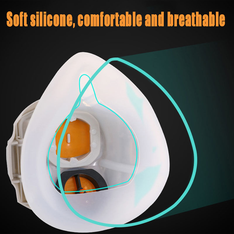 Silicone Dust-proof Gas Mask R - Dust Mask Construction avis et prix