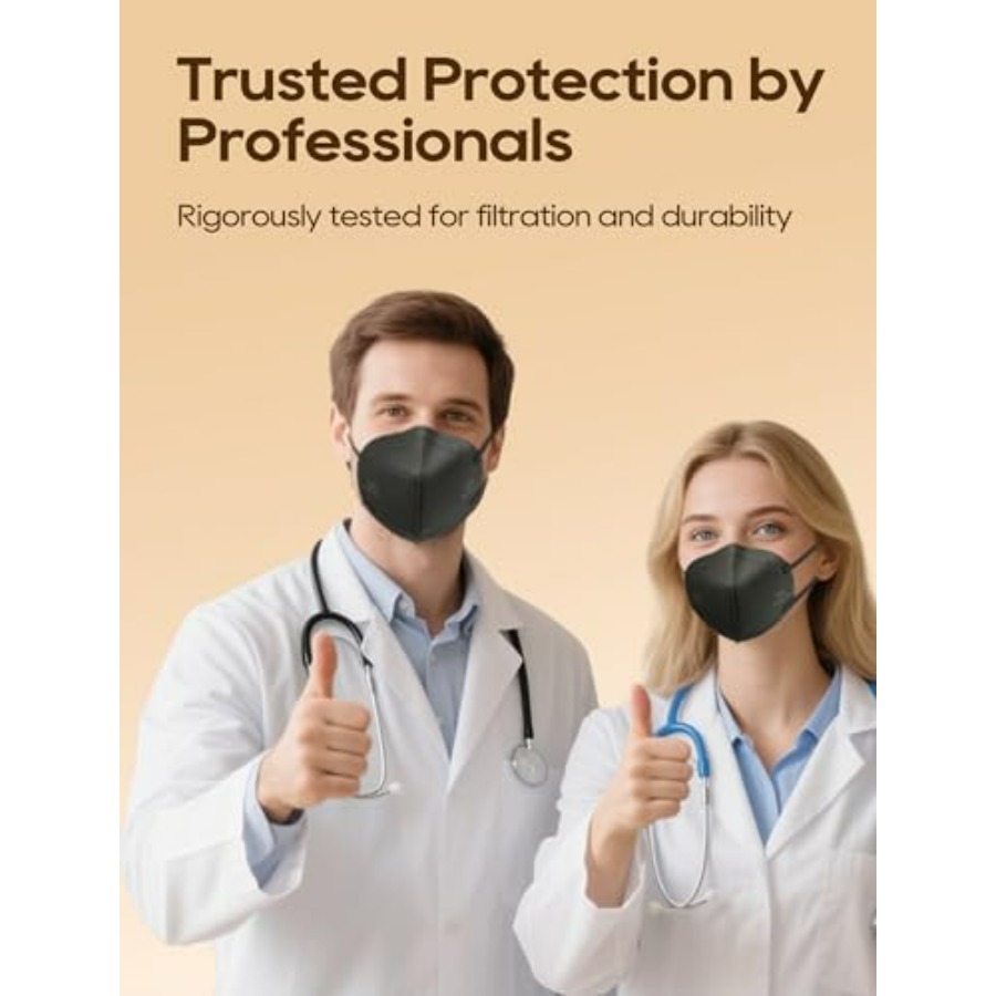 KN95 Face Masks 50 Pack for Ad - Black Face Mask Pack avis et prix
