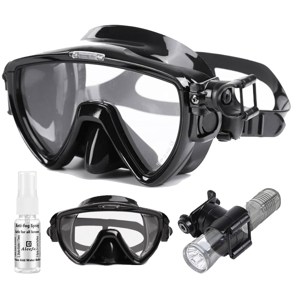 Scuba Diving Mask with flashli - Silicone Mask Bracket avis et prix