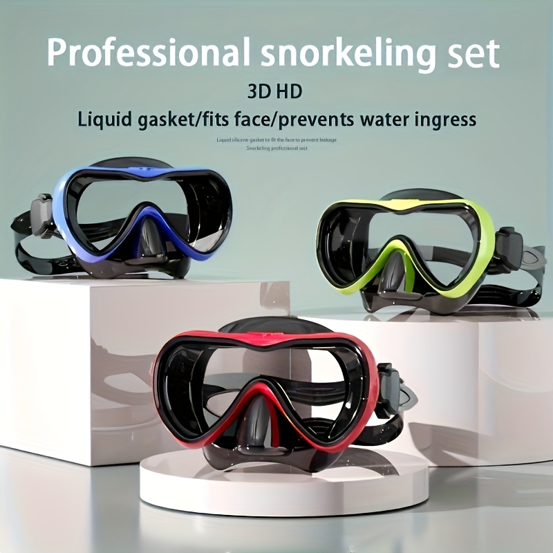 Adult Snorkel Mask, HD Tempere - Silicone Mask Bracket avis et prix