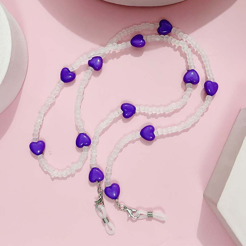 Trendy Peach Heart Anti Slip R - Mask Chain Holder avis et prix